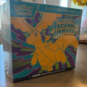 Pokemon Elite Trainer Box Mega Evolution Ascended Heroes Teal Orange Purple